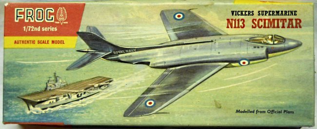 Frog 1/72 Vickers Supermarine N113 Scimitar - (N-113), 334P plastic model kit